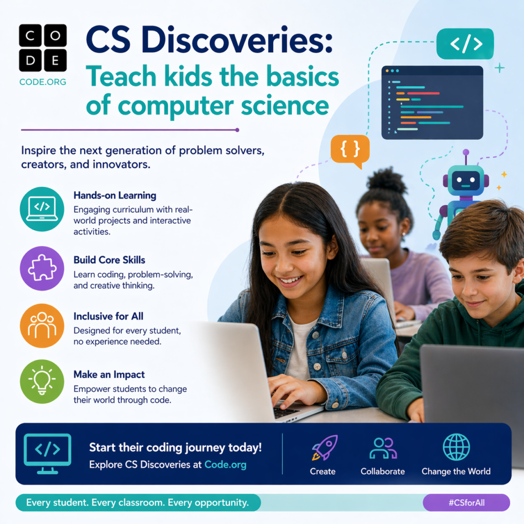 Code.org CS Discoveries: Teach kids the basics of computer science