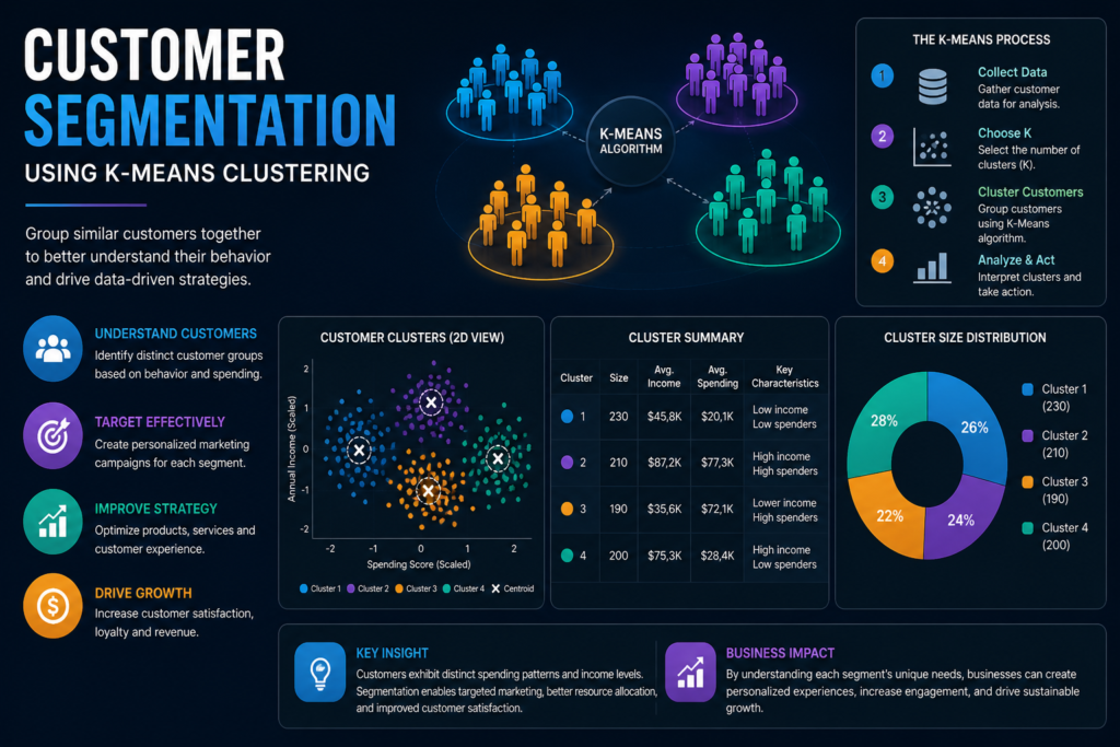 Customer Segmentation using K-Means Clustering
