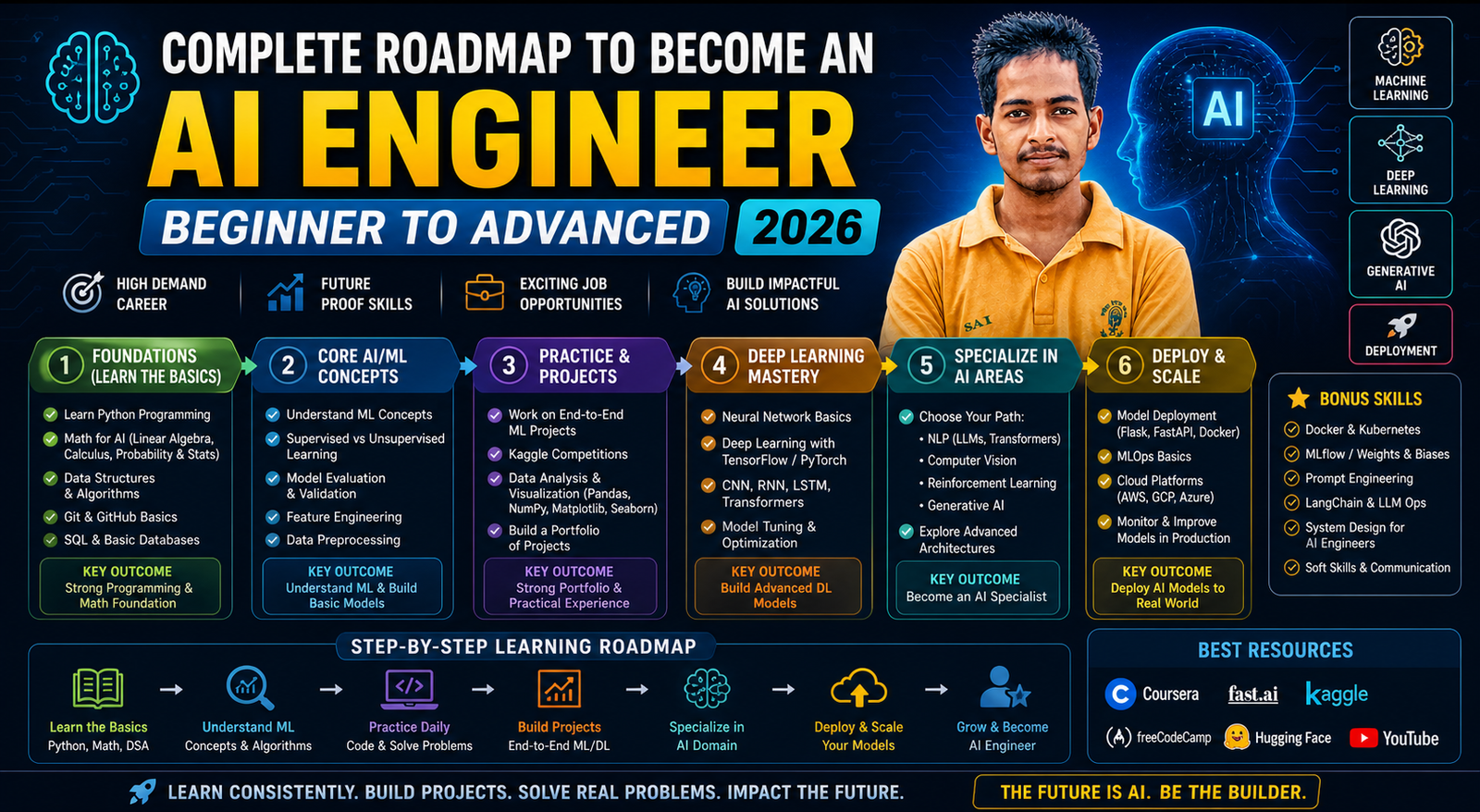 Complete Roadmap to Become an AI Engineer (Beginner to Advanced) 2026 ...