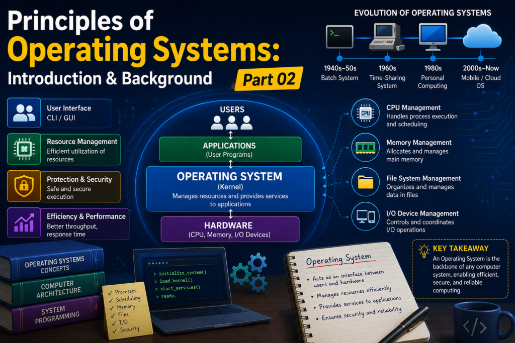 Principles of Operating Systems: Introduction & Background (Part 02)